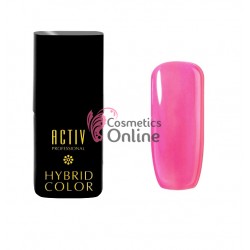 Oja Semipermanenta Activ Hibrid Color UV 15ml Cod 24 Roz Neon, art ACP